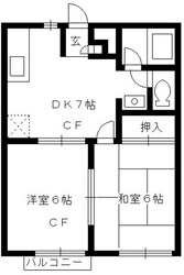 ヒルサイド悠Aの物件間取画像